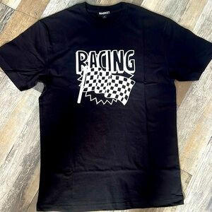 Market Graphic T Shirt Men’s Collab shirt unisex MKT black Racing tee sz. M